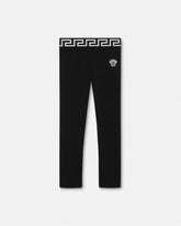Kids Embroidered Cotton-Jersey Leggings