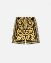 Printed Silk Twill Shorts