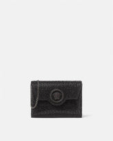 La Medusa Embellished Satin Clutch