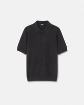 Silk-Cotton Knit Polo