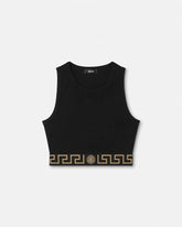 Jacquard Cotton-Jersey Crop Top