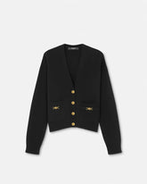 Cashmere-Wool Knit Boxy Cardigan