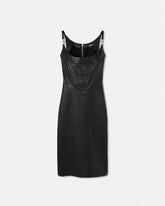 Leather Corset Midi Dress