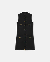 Cashmere-Wool Knit Shift Mini Dress