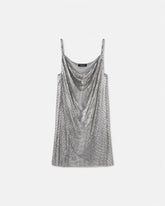 Metal Mesh Slip Mini Dress