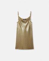 Metal Mesh Slip Mini Dress