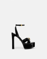 Gianni Ribbon Patent Sandals 140 mm