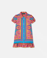Kids Printed Silk Twill Dress