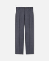 Micro-Checked Wool Jogger Pants