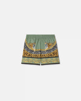 Kids Printed Cotton-Poplin Shorts
