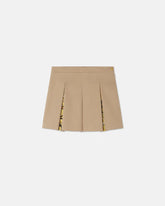 Kids Printed Cotton-Gabardine Pleated Skirt