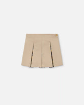 Kids Printed Cotton-Gabardine Pleated Skirt