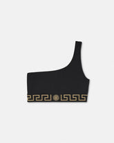 Jacquard One-Shoulder Bikini Top