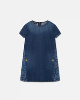Kids Lasered Denim Dress