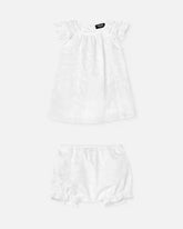 Baby Jacquard Cotton-Poplin Dress Set