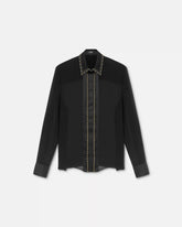 Embellished Silk Georgette Relaxed Shirt