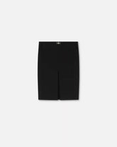 Wool Pencil Midi Skirt