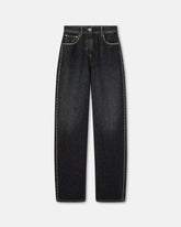 Embellished High-Waist Regular Jeans