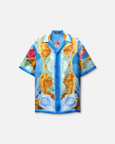 Printed Silk Twill Slim Shirt