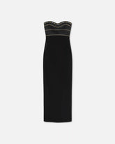 Silk-Cady Strapless Gown