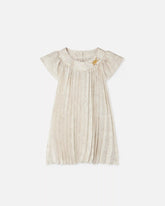 Kids Printed Twill Pleated Dress