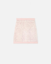 Jacquard Mohair Knit Mini Skirt