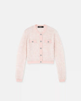 Jacquard Mohair Knit Cardigan