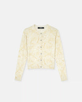 Printed Silk Knit Cardigan