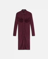 Viscose-Jersey Midi Shirt Dress