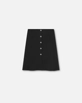 Shiny Envers-Satin Midi Skirt