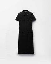 Stretch Georgette Viscose Midi Dress