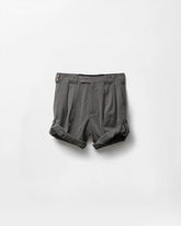 Herringbone Wool Crêpe Formal Shorts