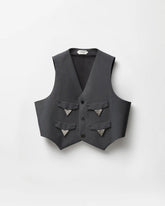 Wool-Mohair Vest