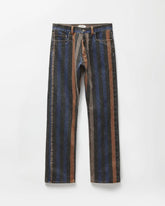 Striped Straight Jeans