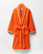 Cotton-Terry Jacquard Bathrobe