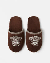 Cotton-Terry Jacquard Slippers