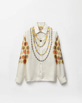 Printed Silk Twill Shirt