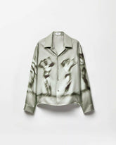 Printed Silk Twill Slim Shirt