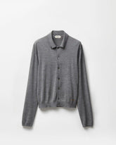 Embroidered Wool Knit Cardigan