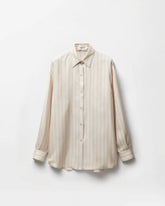 Striped Silk Twill Shirt