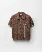 Mouliné Jacquard Knit Polo