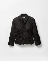 Draped Envers-Satin Blazer