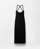 Compact Viscose-Jersey Long Dress