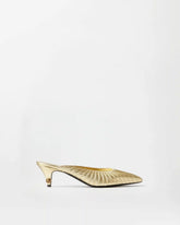 Gianni Metallic Nappa Mules 55 mm