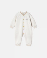 Baby Embroidered Matelassé Cotton-Jersey Sleepsuit