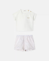 Baby Printed Cotton-Poplin & Piqué T-shirt Set