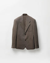 Herringbone Wool Crêpe Blazer