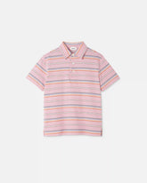 Kids Embroidered-Logo Striped Cotton-Jersey Polo