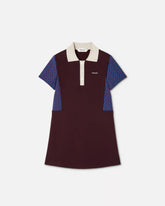 Kids Embroidered-Logo Jacquard Milano-Stitch Dress