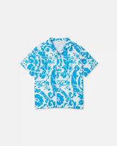 Kids Printed Cotton-Piqué Shirt